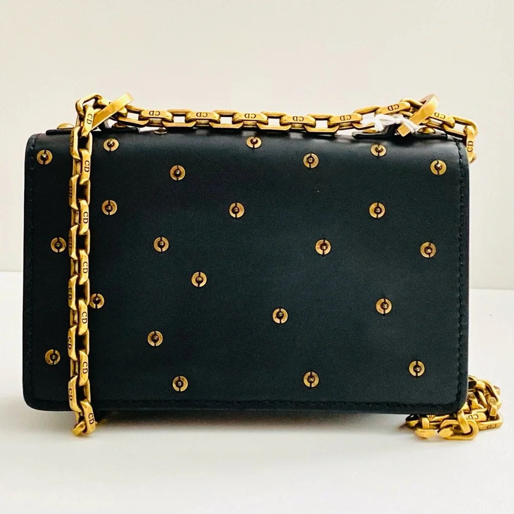 DIOR Leather Studded J'Adior Crossbody Bag / Clutch - Picture 2 of 9